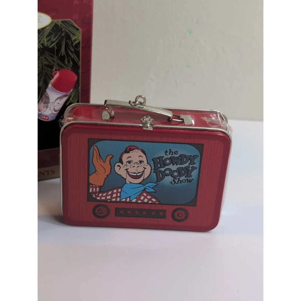 VTG 1999 Hallmark Keepsake Ornament Howdy Doody Lunch Box Set TV Show Thermos